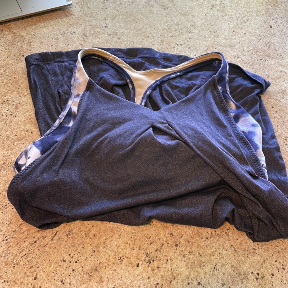 Lulu tank with built in bra.